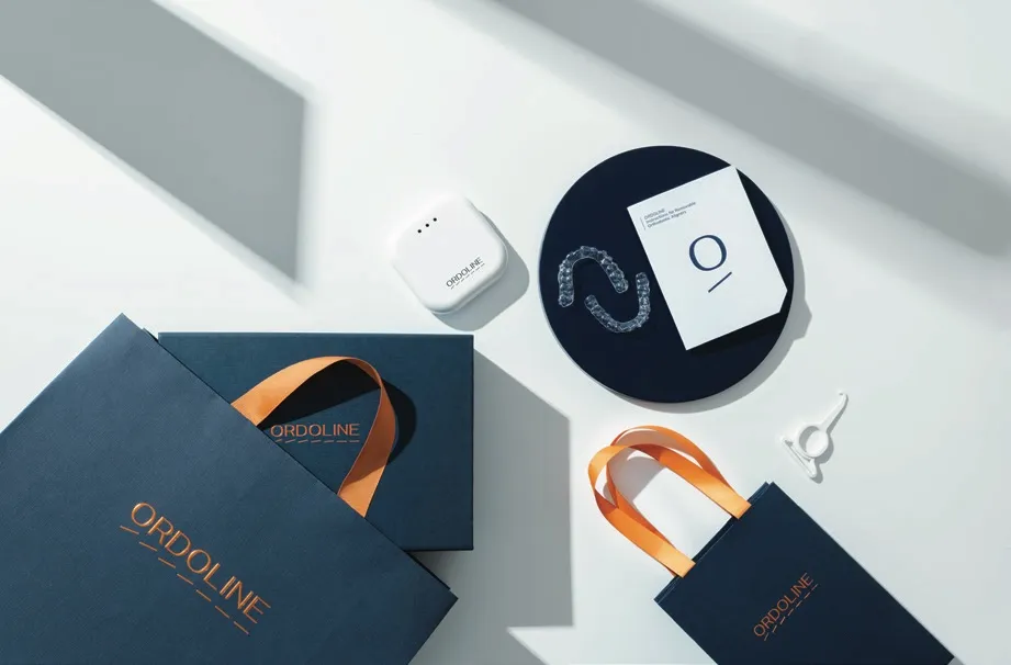 Ordoline-aligners met bewaardoos en verpakking